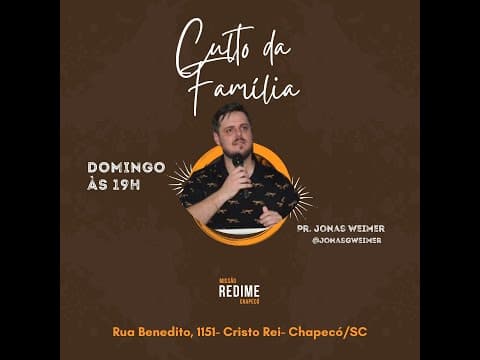 GERANDO NA MINHA GERAÇÃO - Pr Jonas Weimer